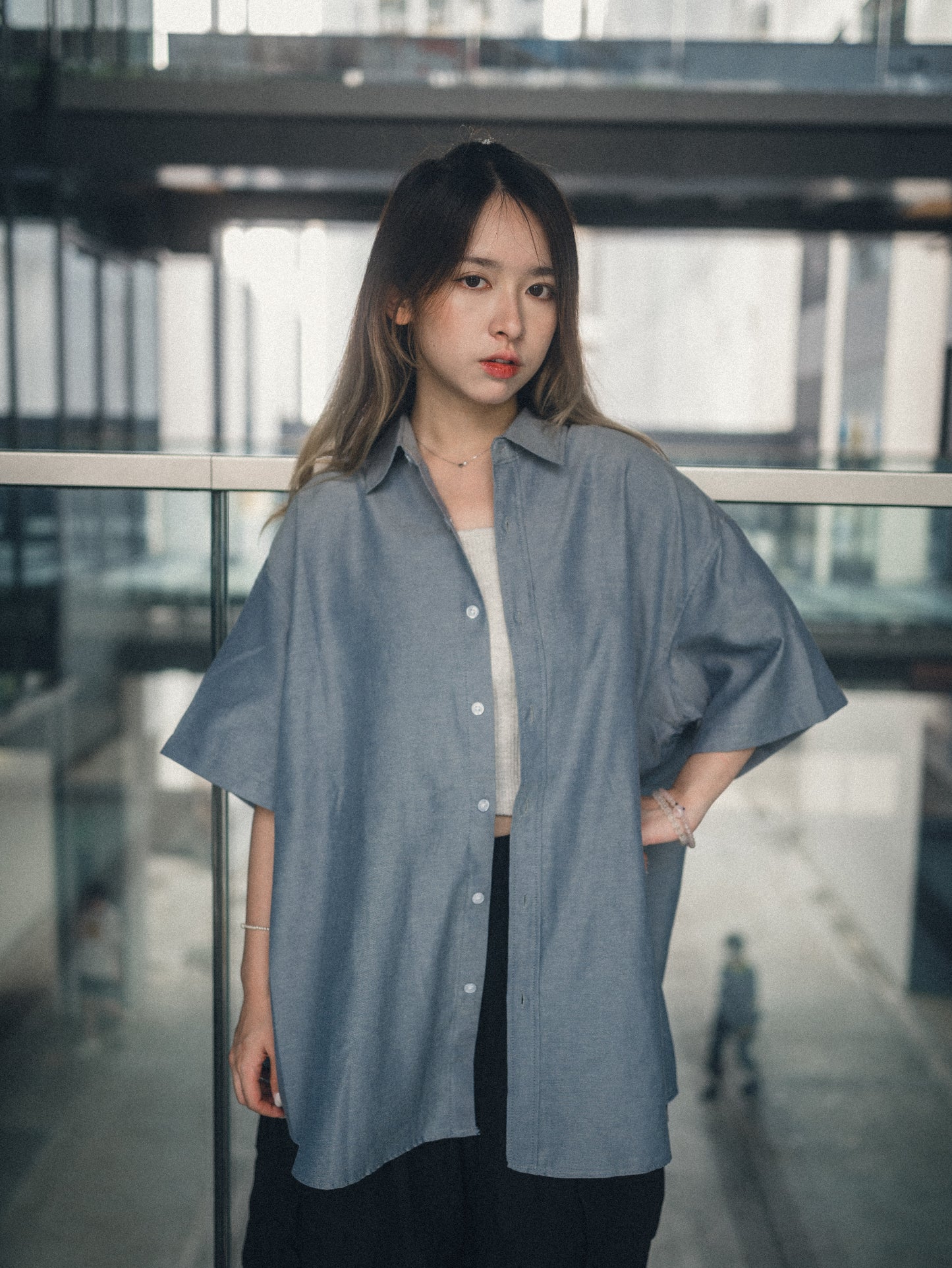 韓系👦🏻小男孩風寬身恤衫|2色入