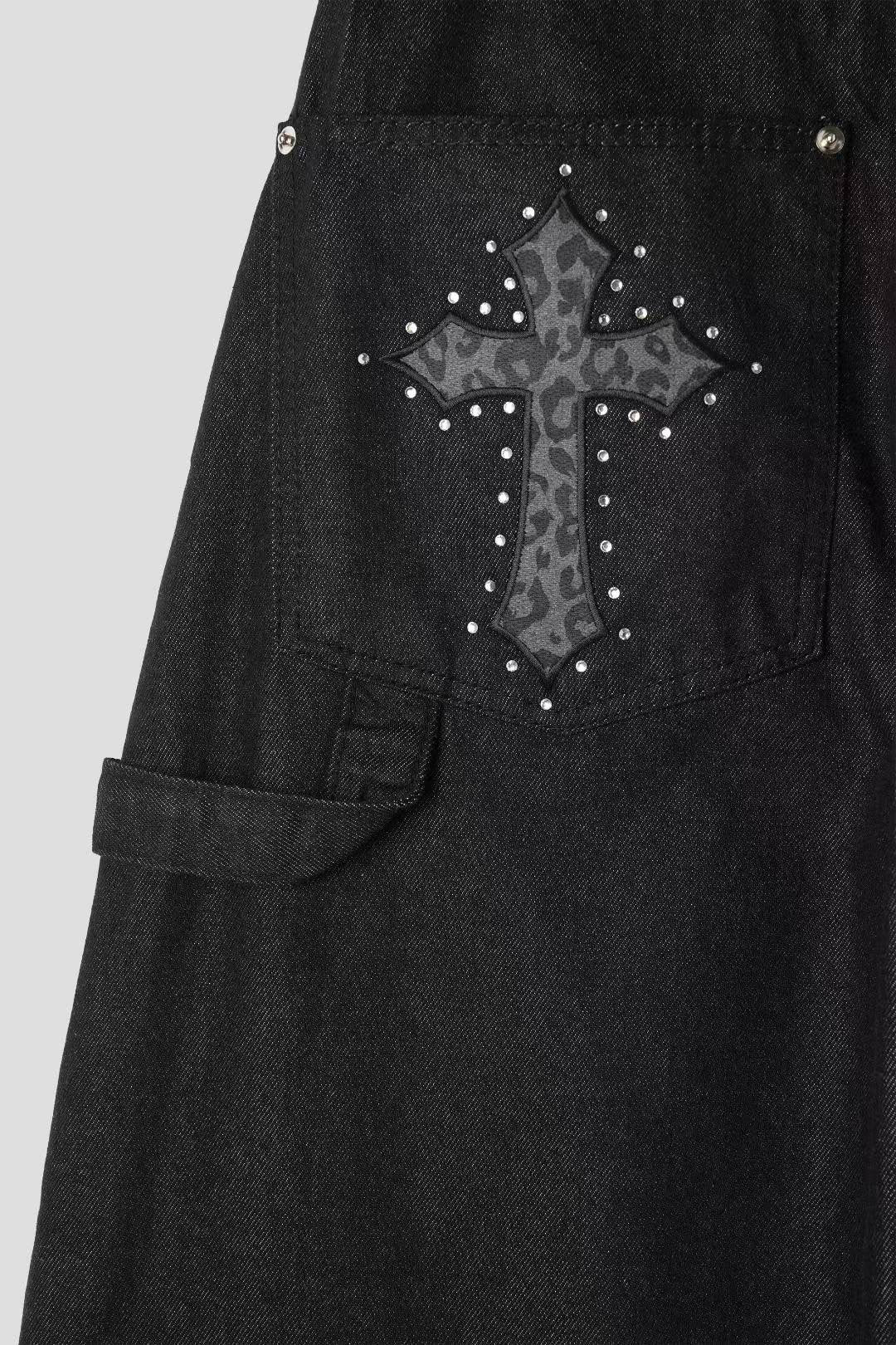 豹紋十字架彎刀褲|1色入