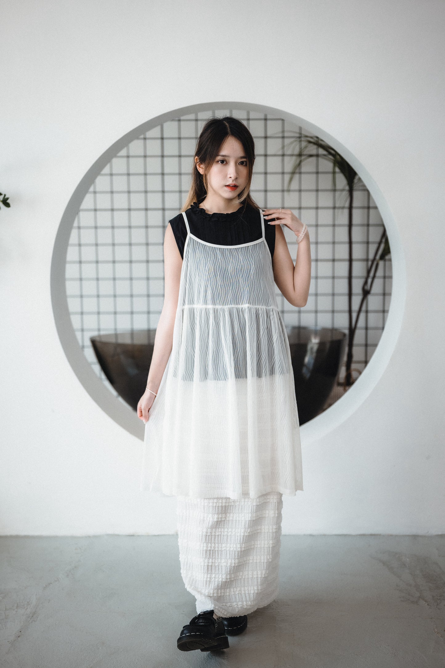 好襯⸜ ෆ ⸝ Ruffle壓褶背心|3色入