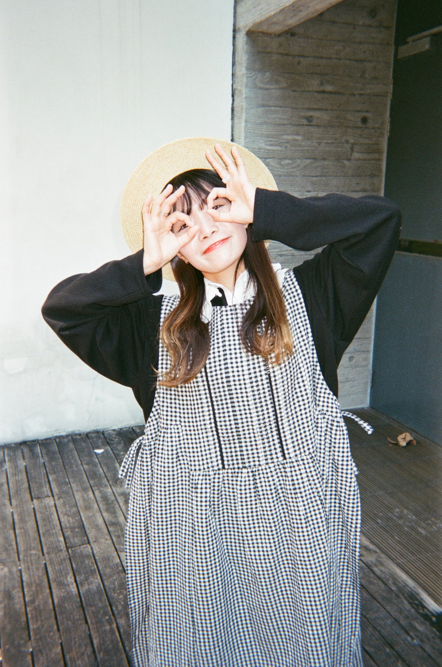 兩面 · 鈕扣 x 褶壓側綁帶ops|3色入