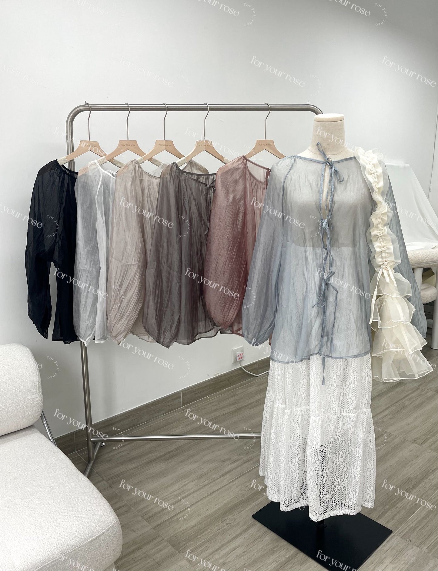 日系透明感🫧✨絲滑綁帶外搭|6色入