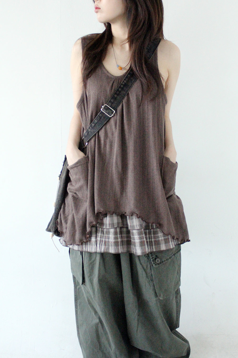 兩層layer🧸拼接背心娃娃top|3色入