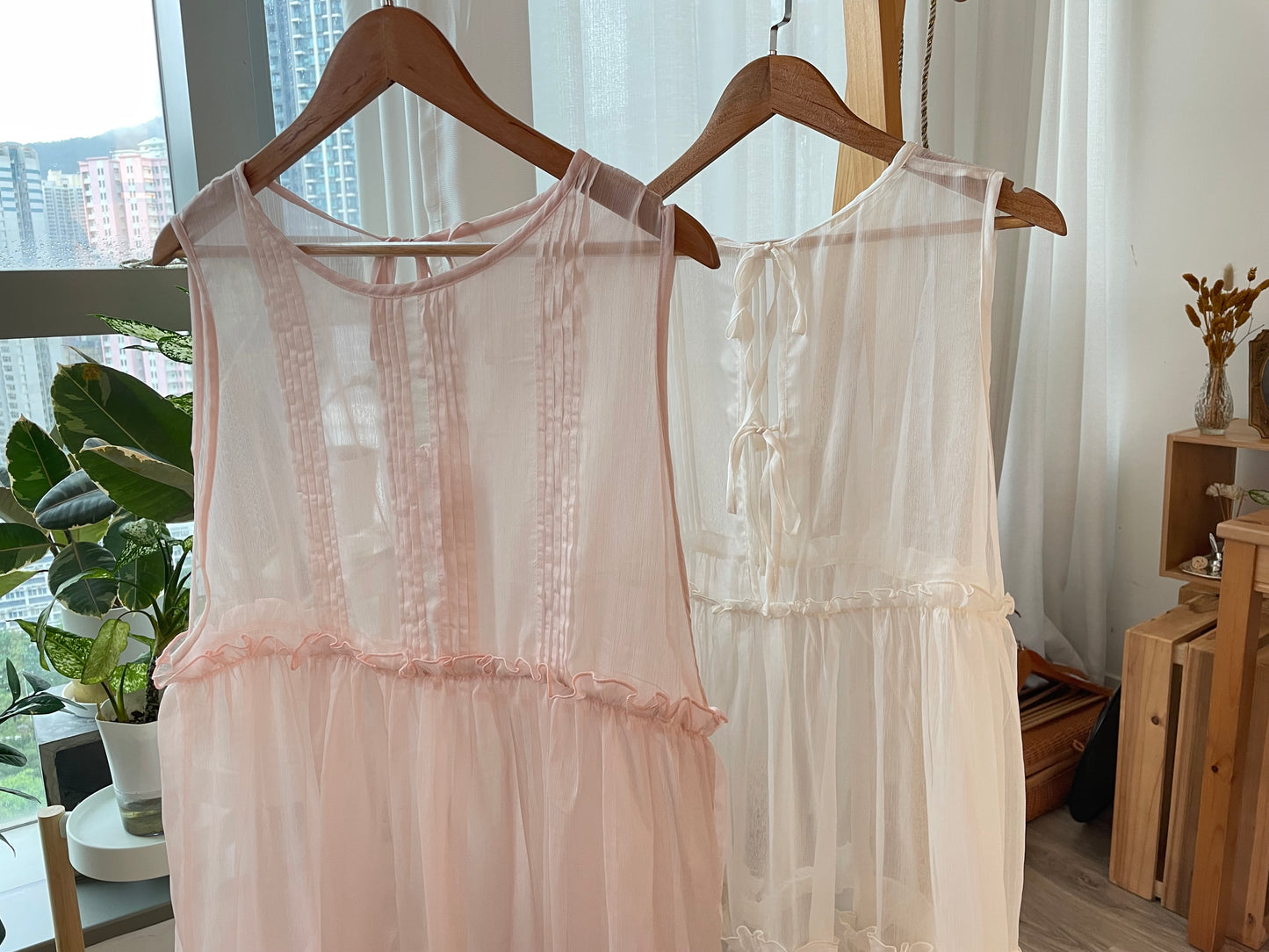 美哭︎︎ ⟡ 2-way Ruffle紗紗OPS|4色入