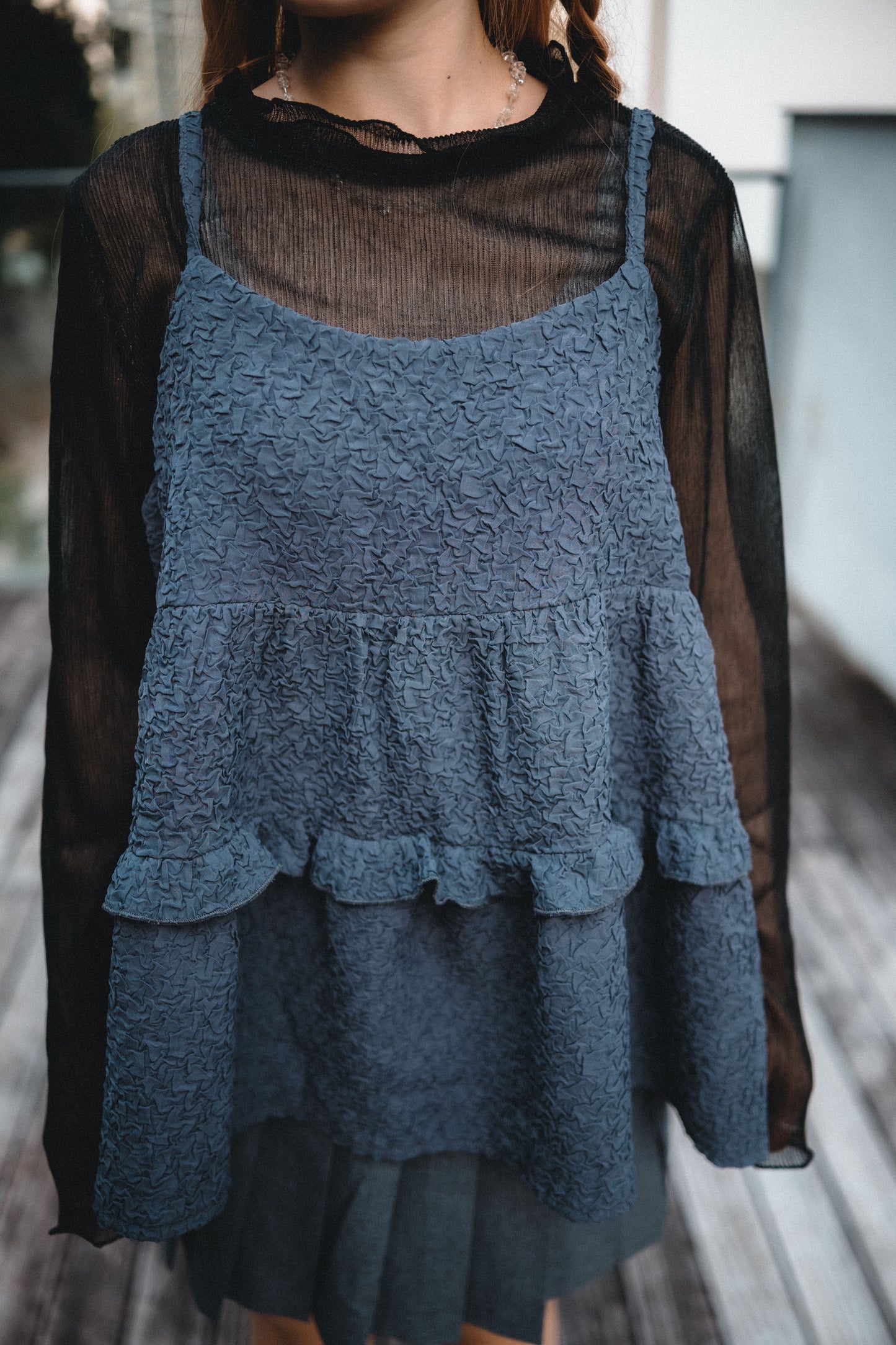 褶褶粒粒RUFFLE綁帶外搭|4色入