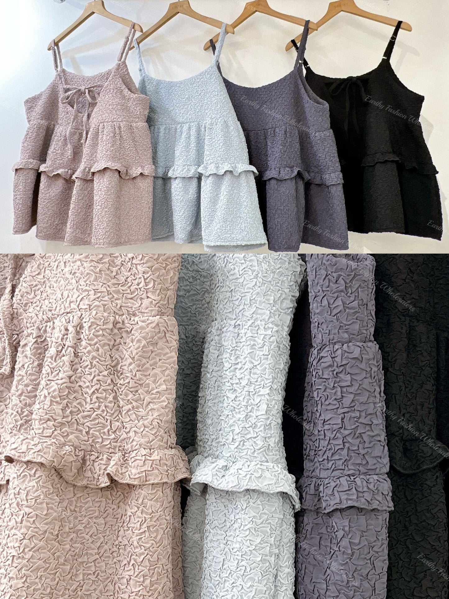 褶褶粒粒RUFFLE綁帶外搭|4色入