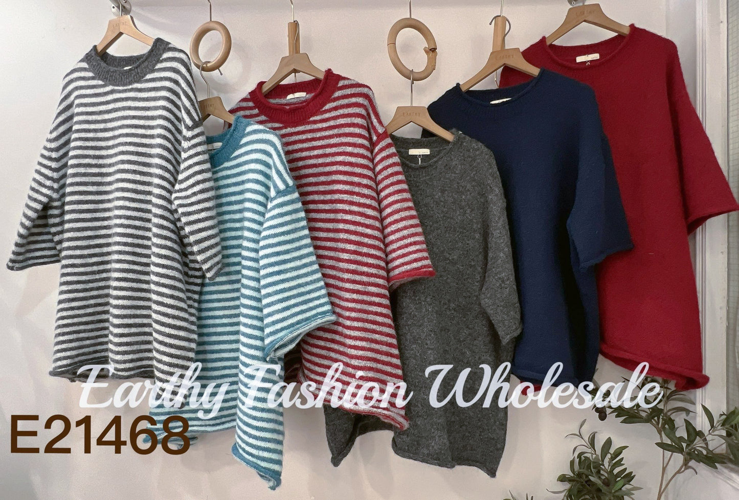 春季🍃 中袖捲捲邊毛衣|6色入