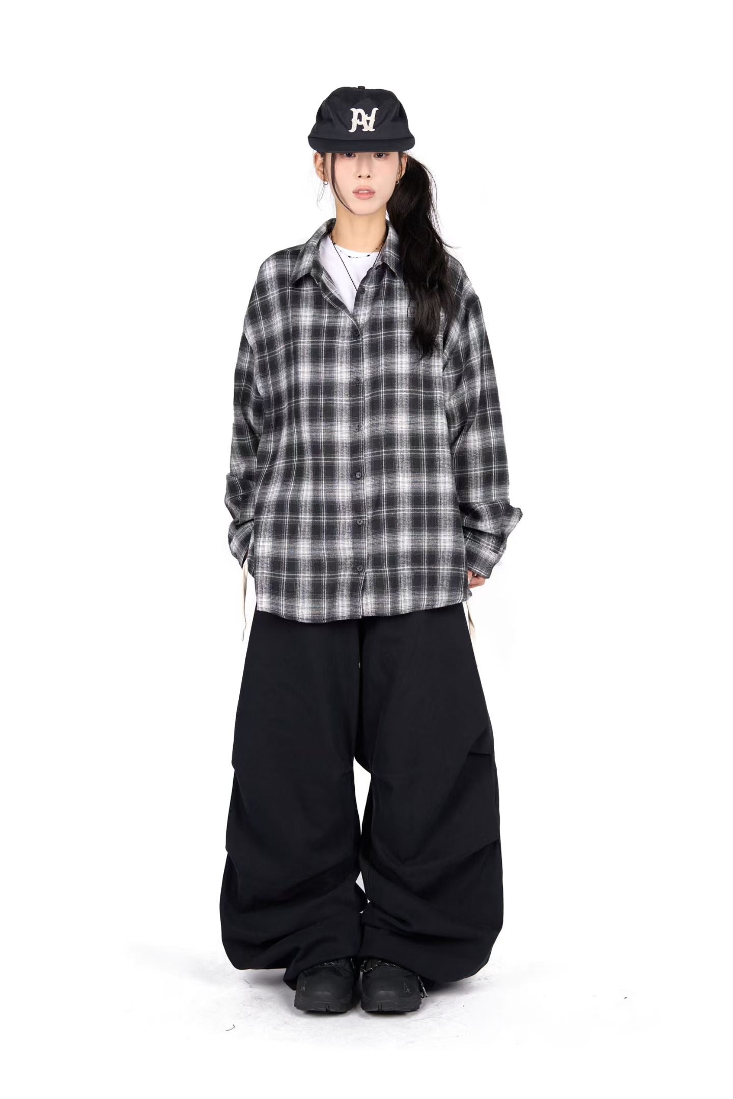 Fleeced Checkered Shirt Outer|2色入