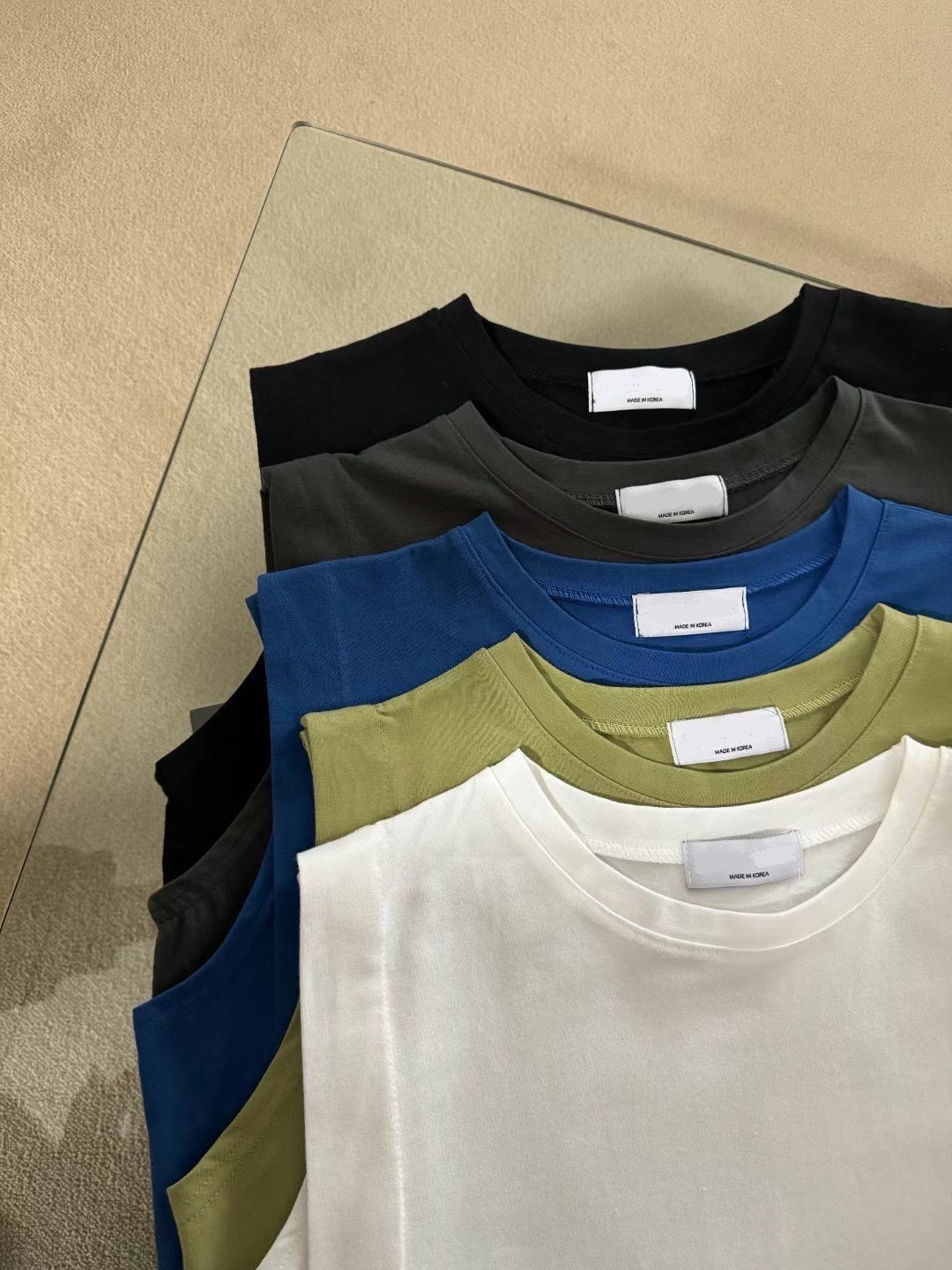 KR側褶邊棉質寬身背心|5色入