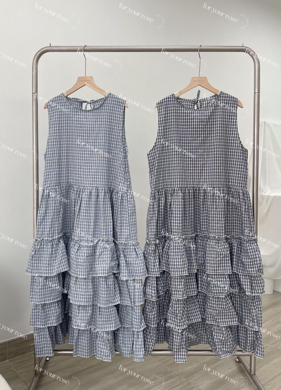 重工!日系格紋層層蛋糕ops|2色入