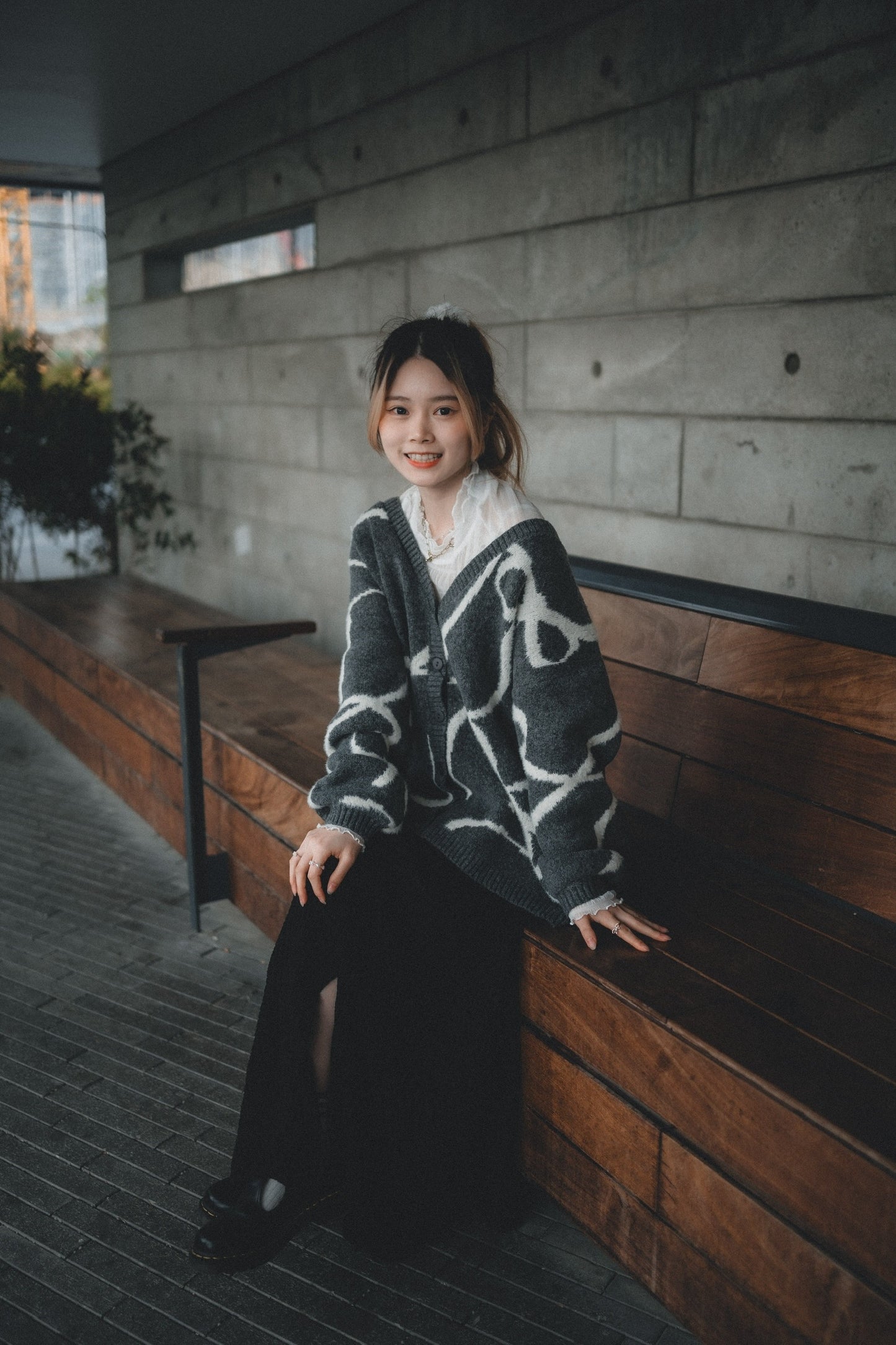 超靚必入😭❣️線描蝴蝶結針織外套|3色入