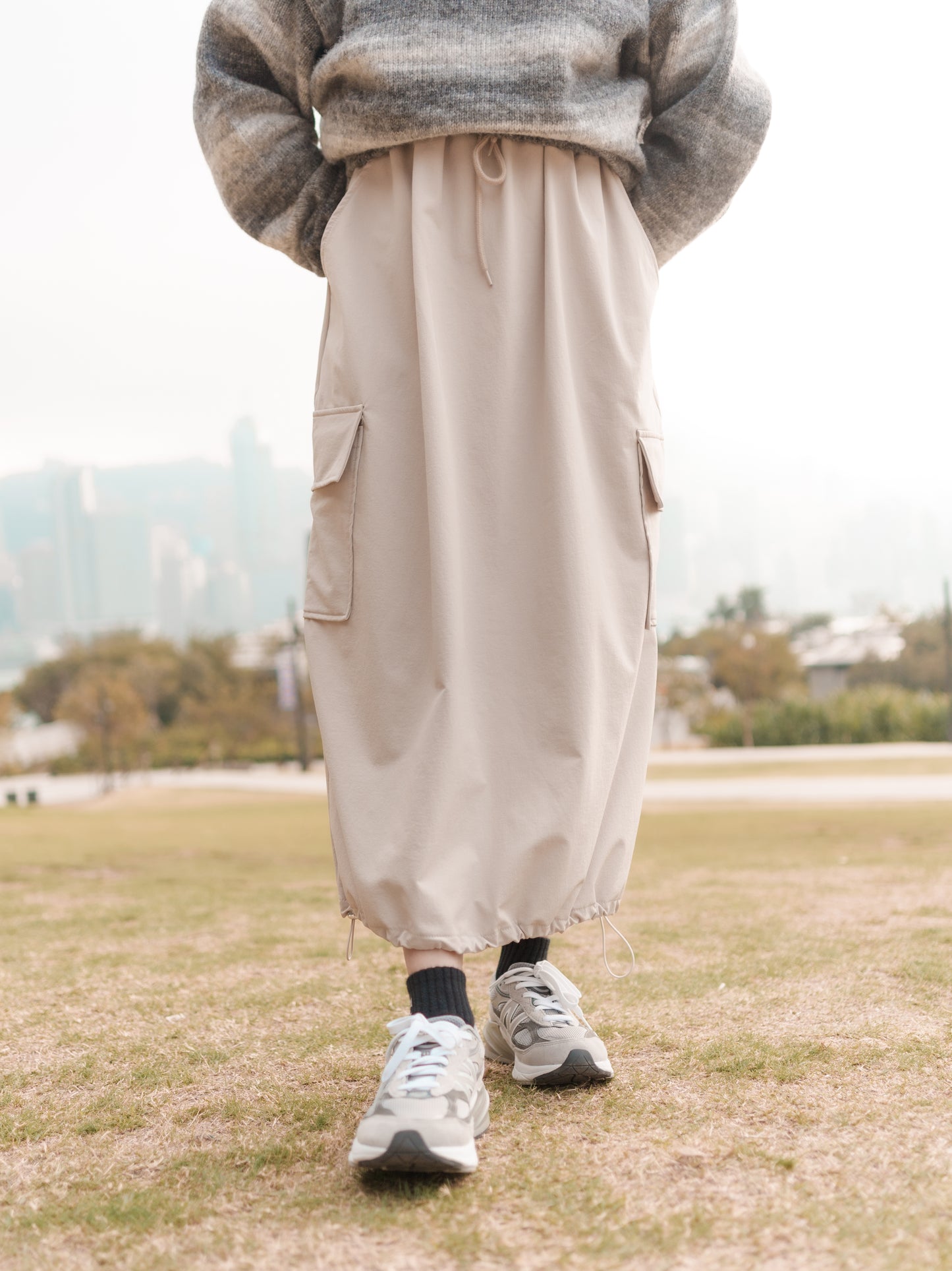 泡泡感索繩工裝裙|3色入