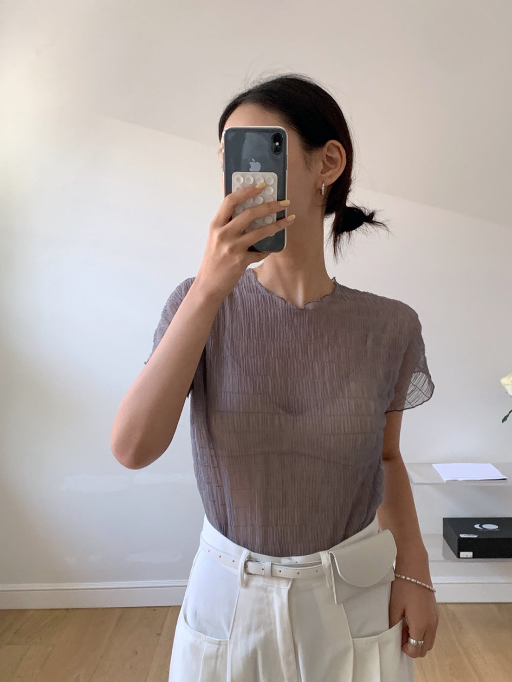 透膚飛飛袖內搭top|4色入