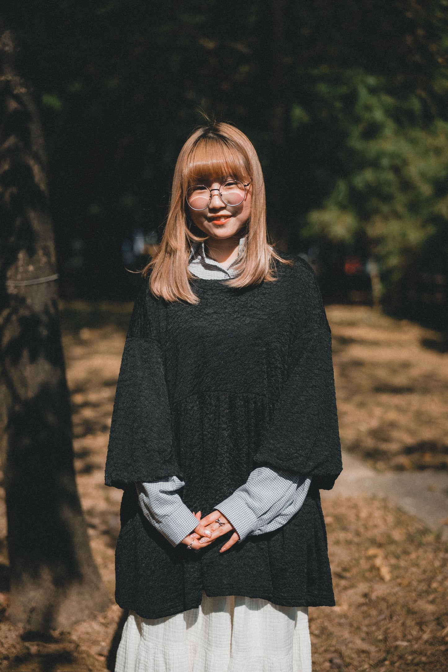 RUFFLE下襬➿小格子襯衫|4色入