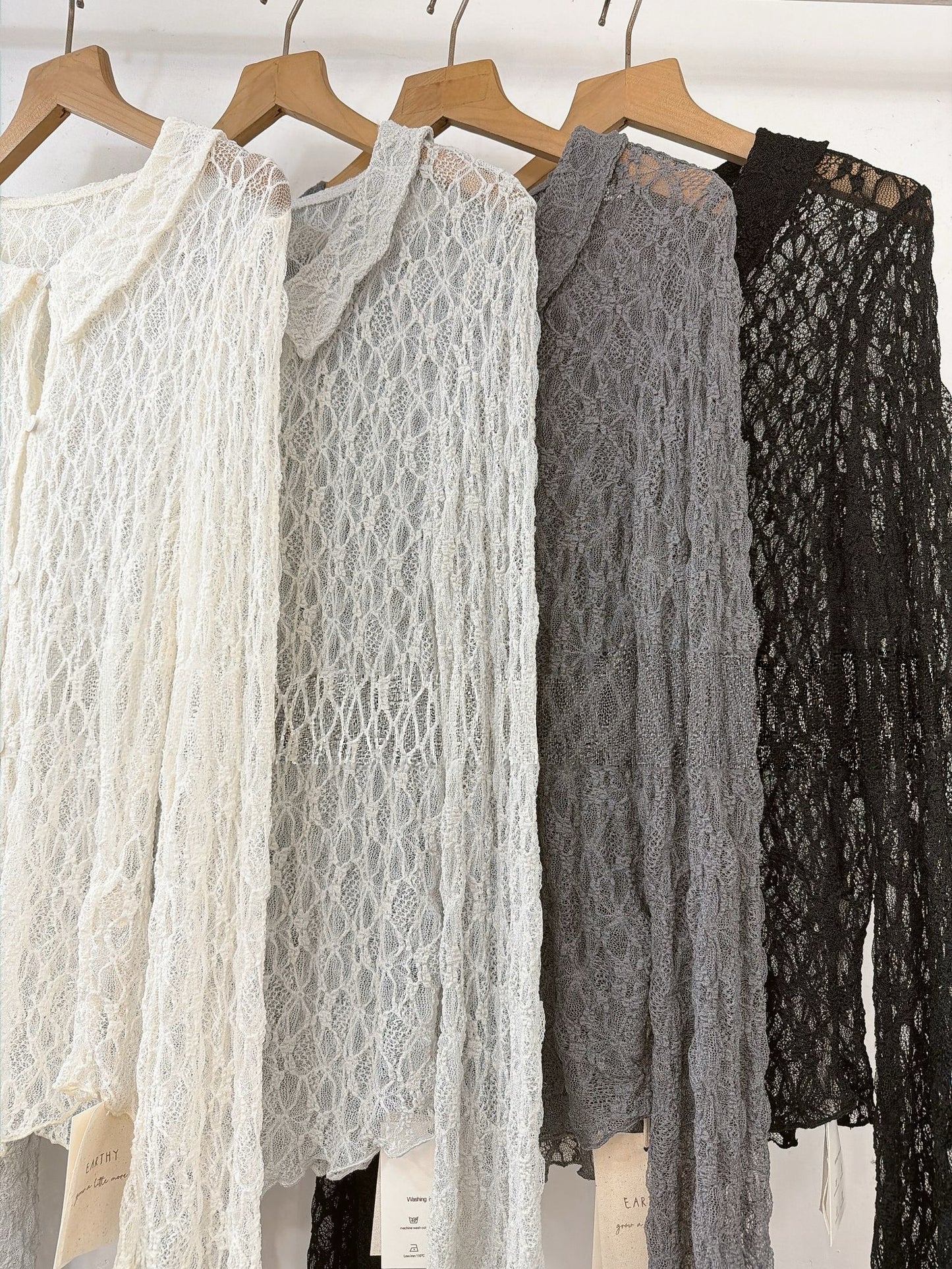 問爆!Elegant Lace Shirt|4色入