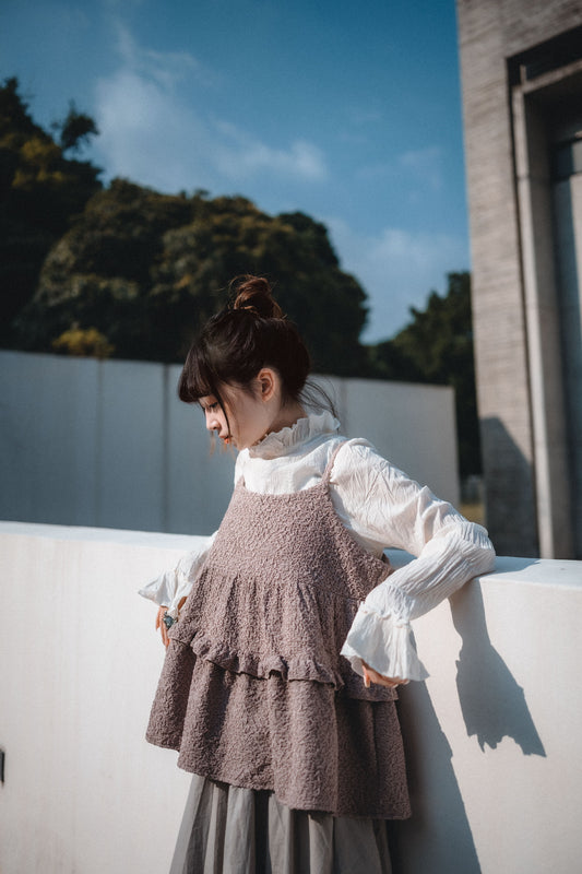 褶褶粒粒RUFFLE綁帶外搭|4色入