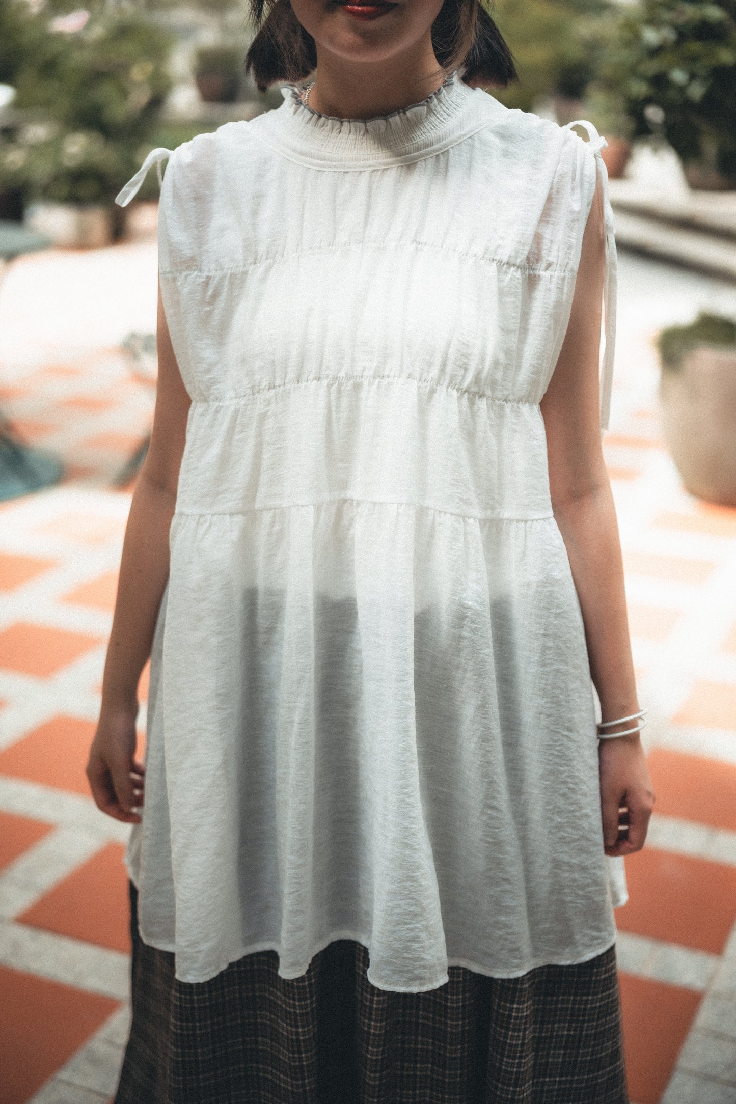 抽繩皺摺娃娃背心|4色入