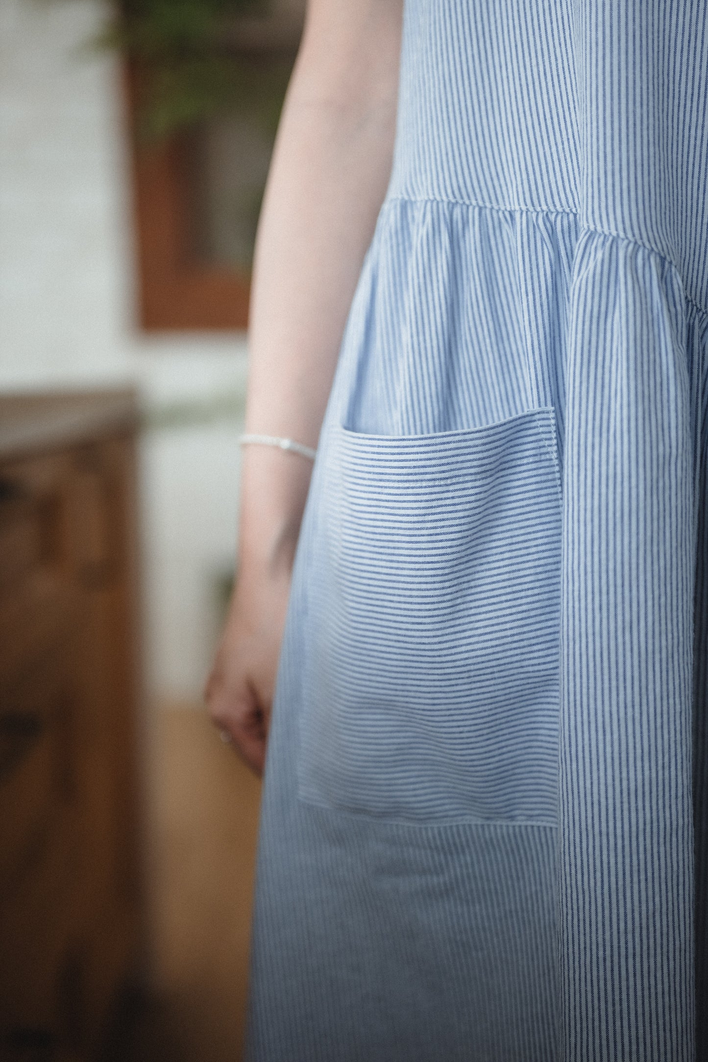 暗直紋口袋吊帶OPS|2色入