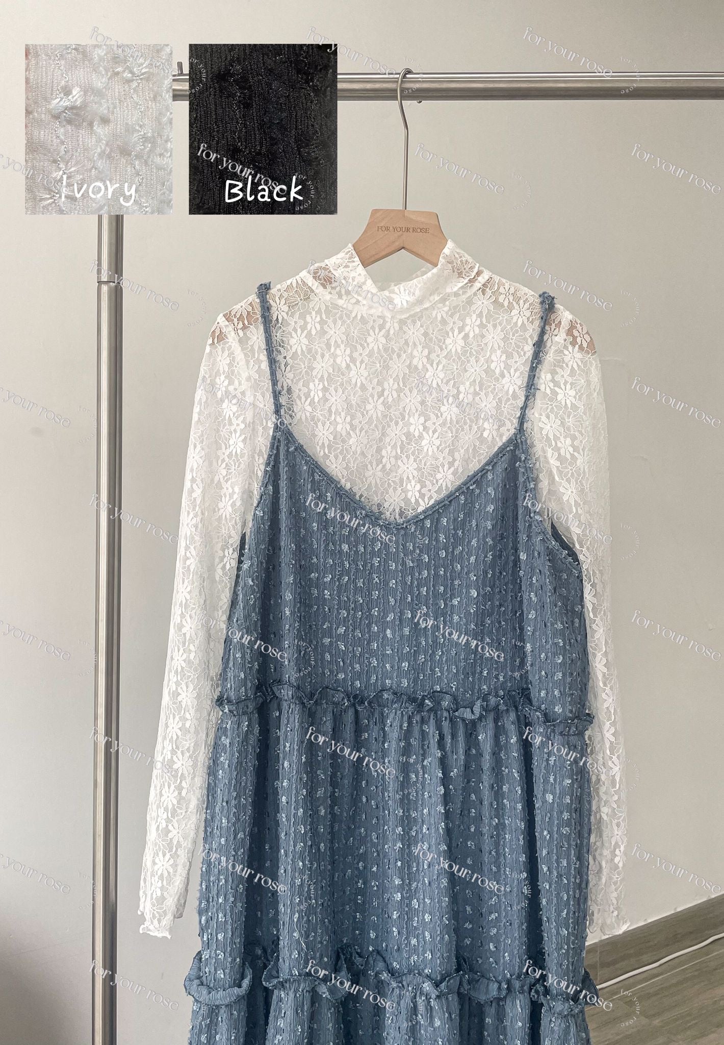 Two ways雪花粒粒連身裙❄️|3色入