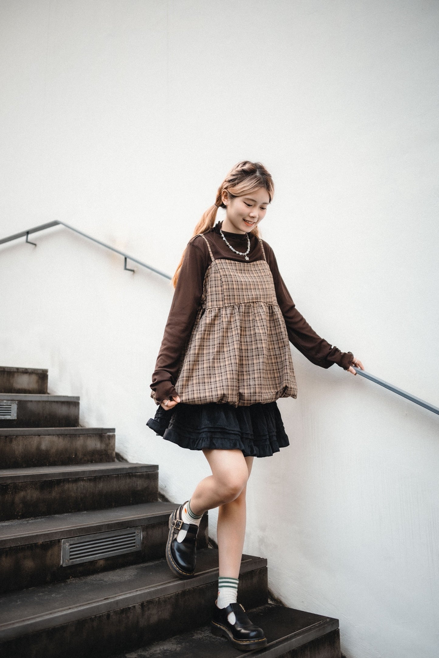 甜美花邊層層蛋糕短裙|2色入