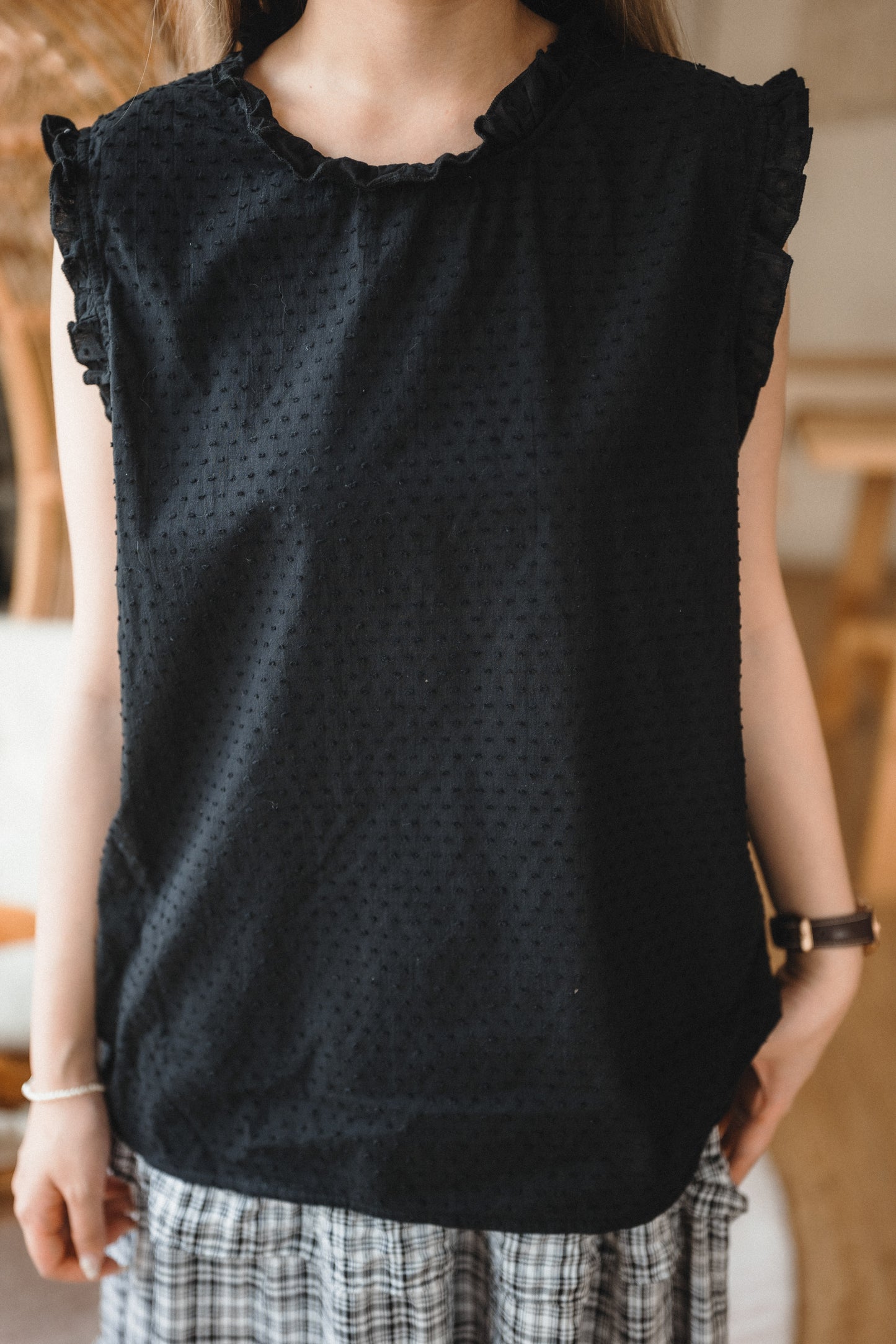 • 點點Dot Dot • Ruffle背心|2色入