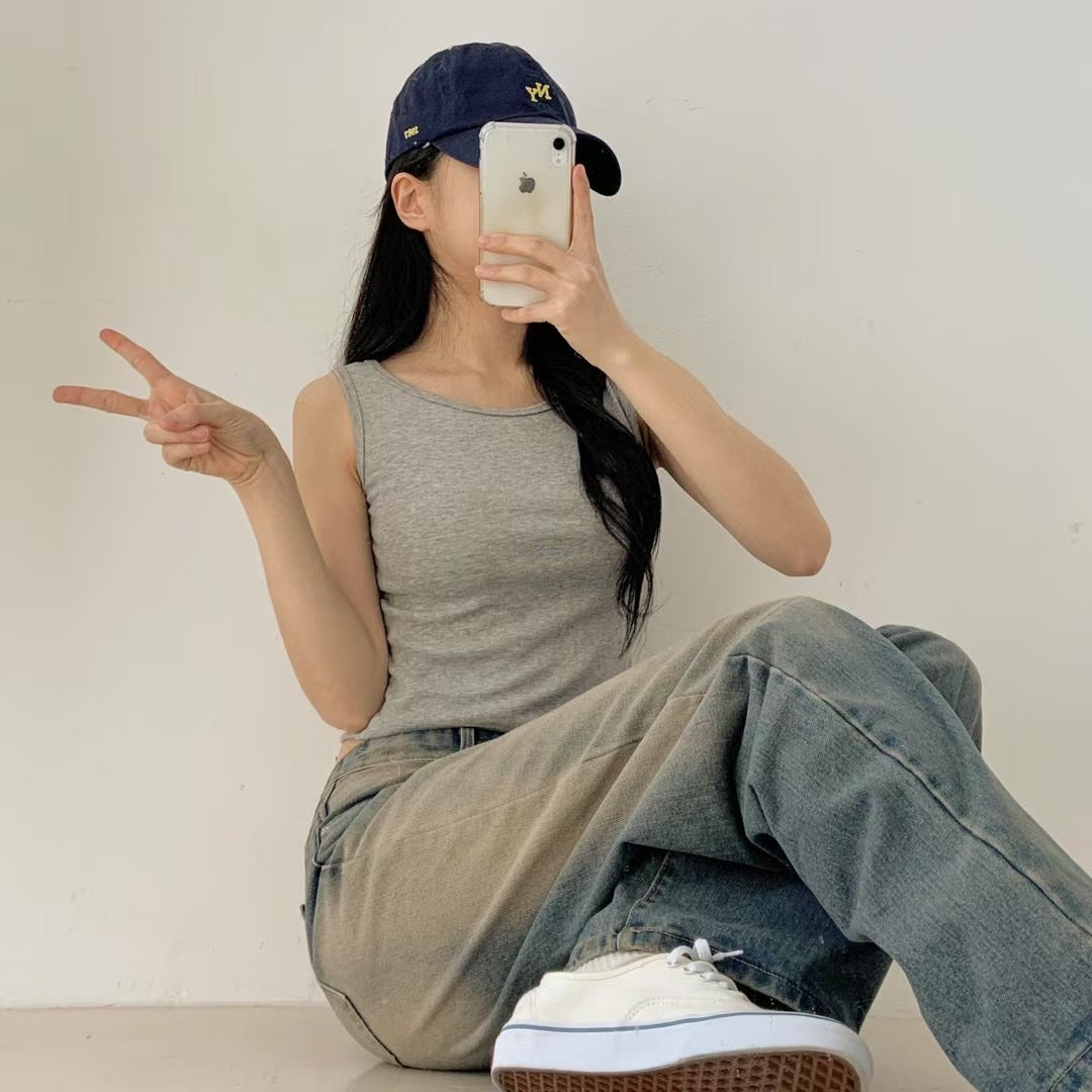 抵着の選✨ 韓國純色棉質背心|6色入