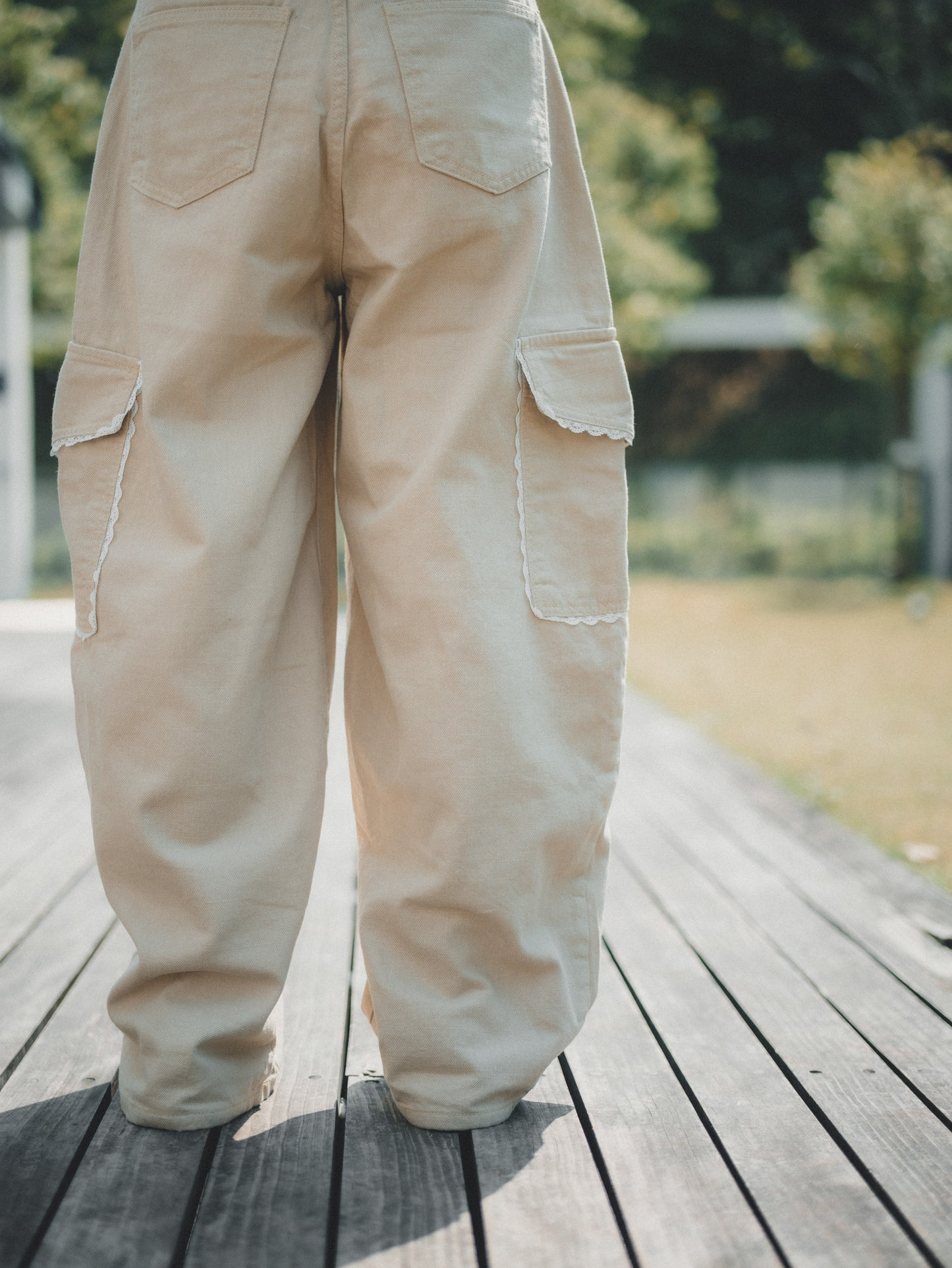 Lace Pocket 氣球褲|3色入