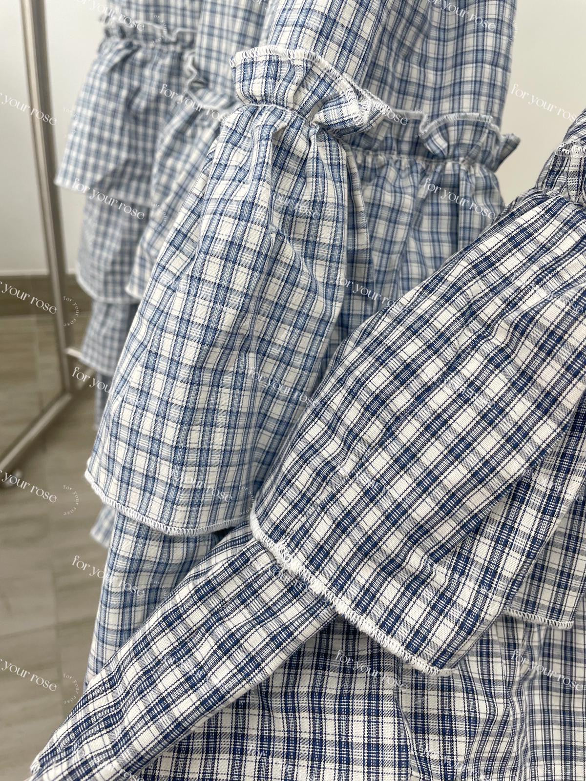 重工!日系格紋層層蛋糕ops|2色入