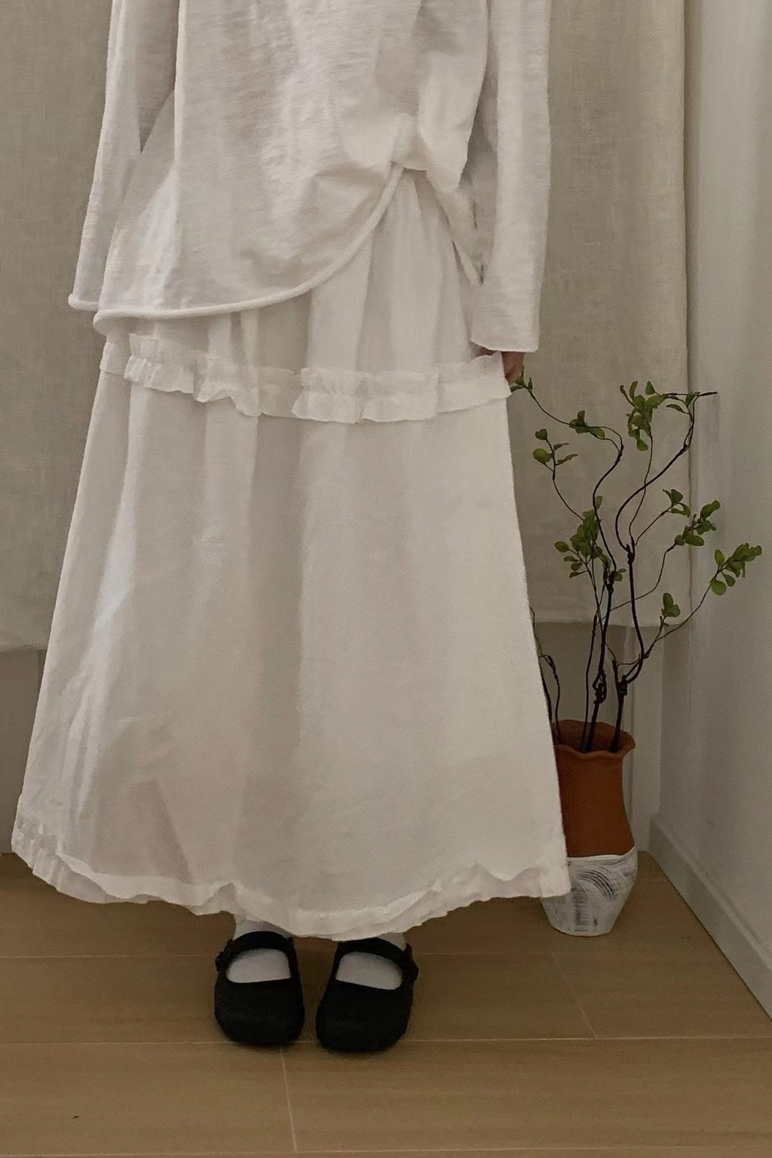 雙層Ruffle花苞泡泡裙|3色入