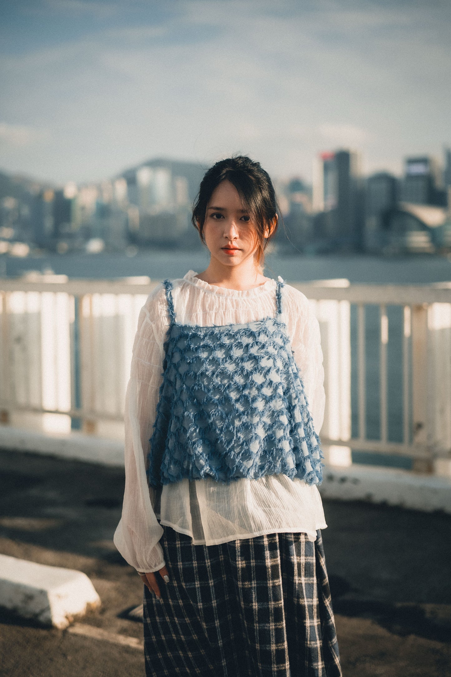 薄紗皺皺Ruffle Top|3色入