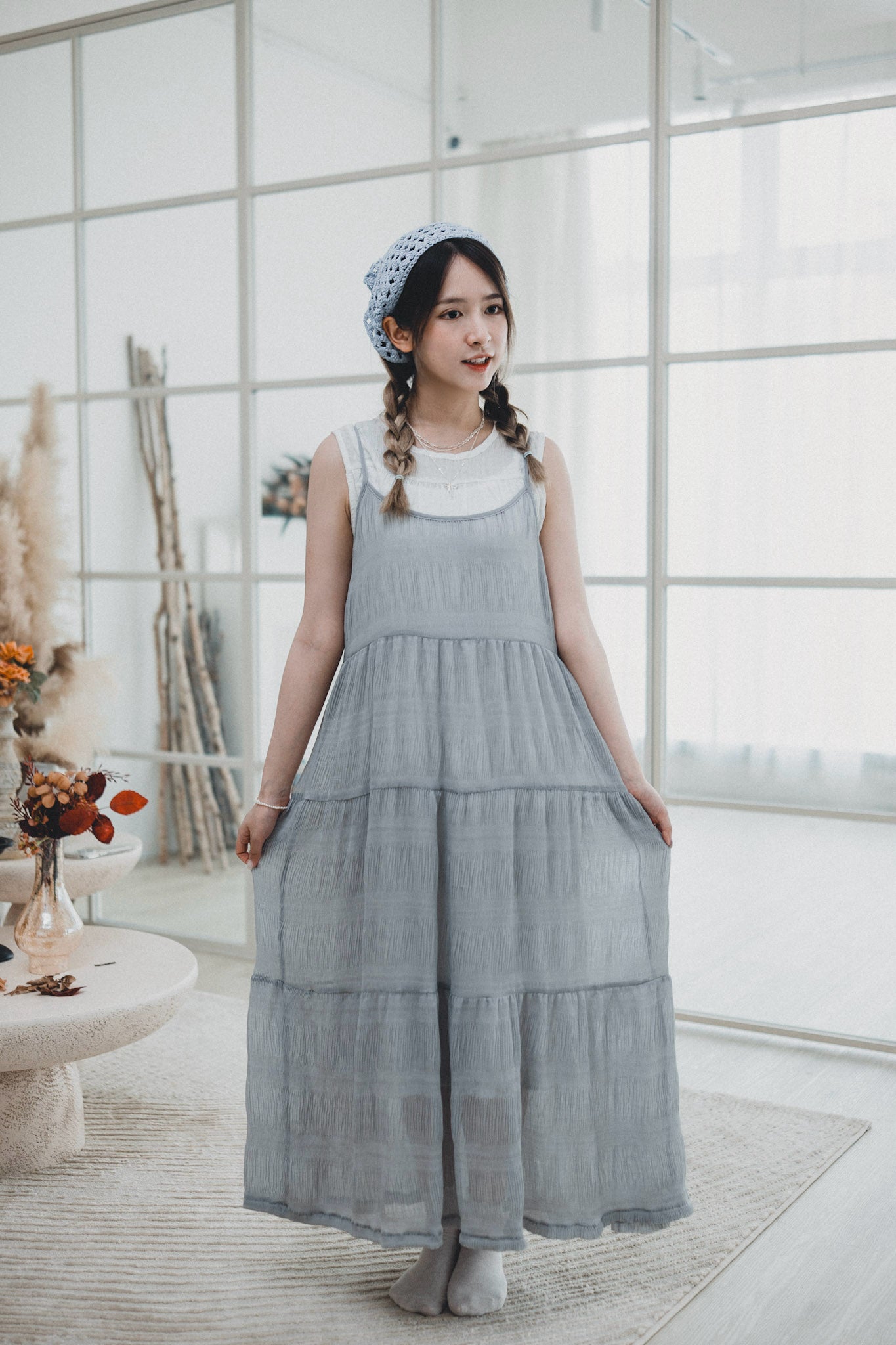 波浪紗紗吊帶OPS|4色入