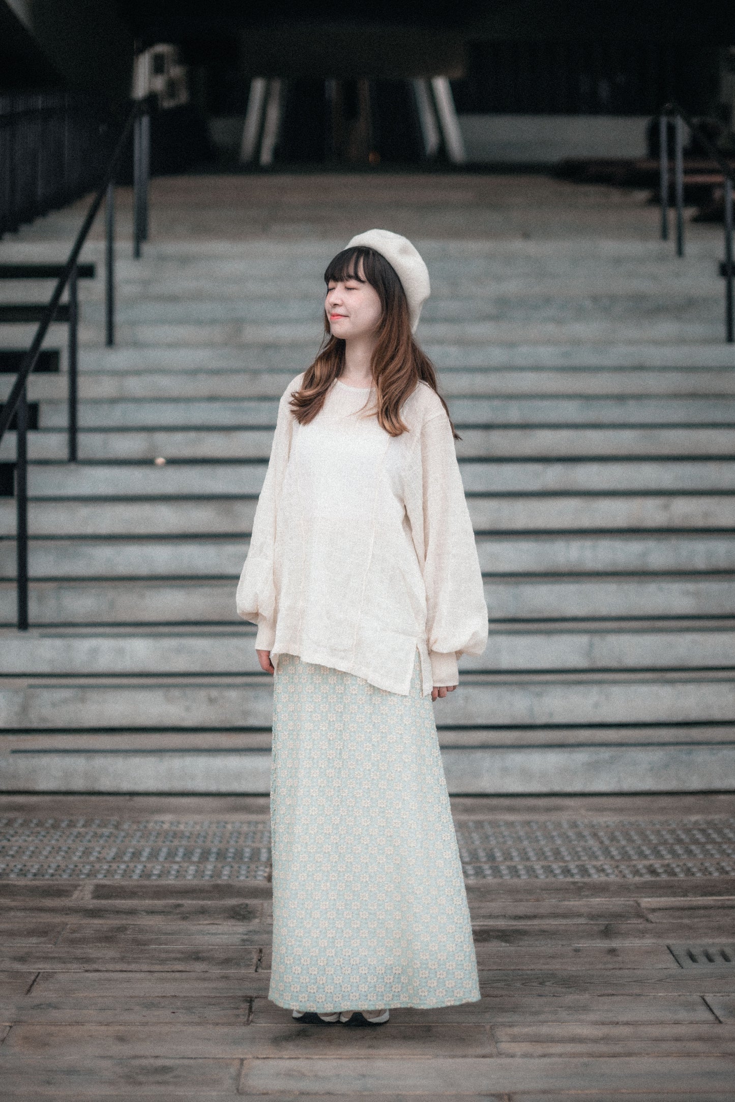 田園風印壓Fafa🌼魚尾傘裙|4色入