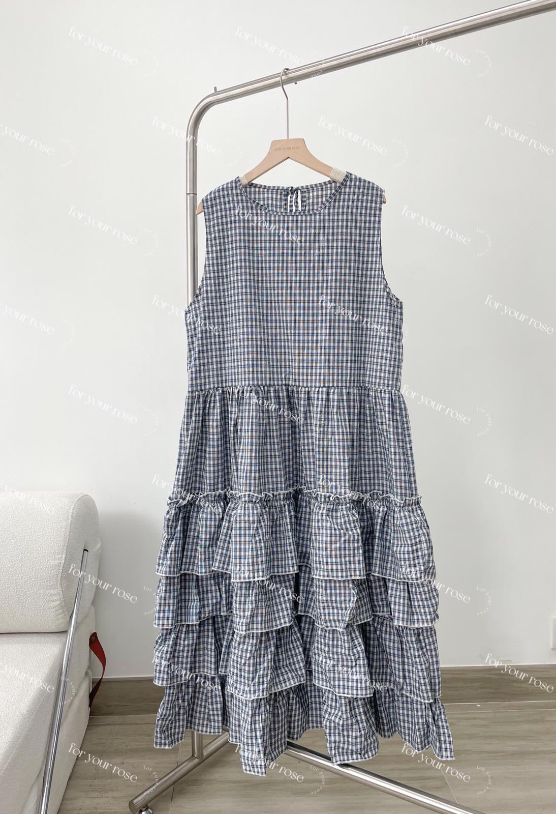 重工!日系格紋層層蛋糕ops|2色入