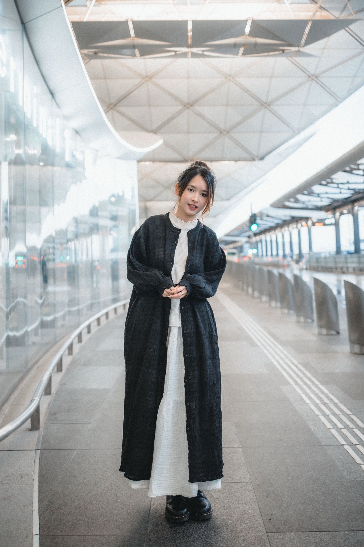 JP多穿法!暗格喇叭袖圓領OPS|4色入