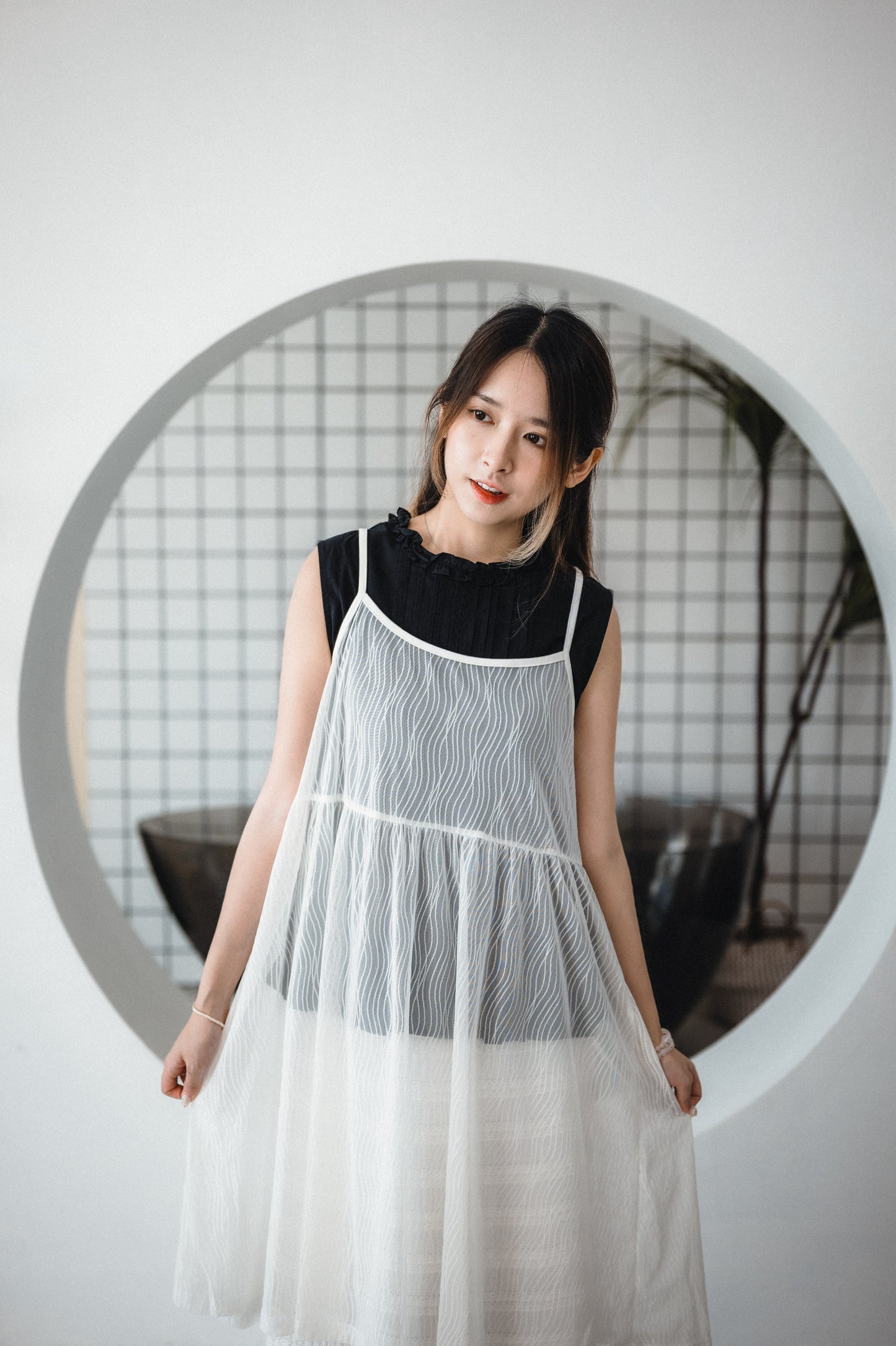 好襯⸜ ෆ ⸝ Ruffle壓褶背心|3色入