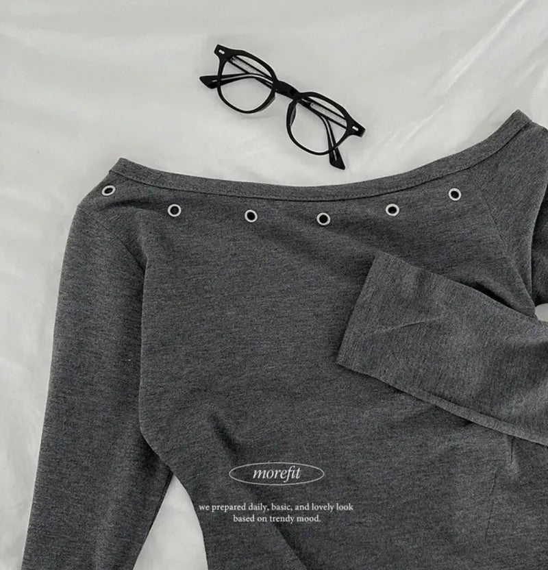 eyelet one off t-shirts|3色入