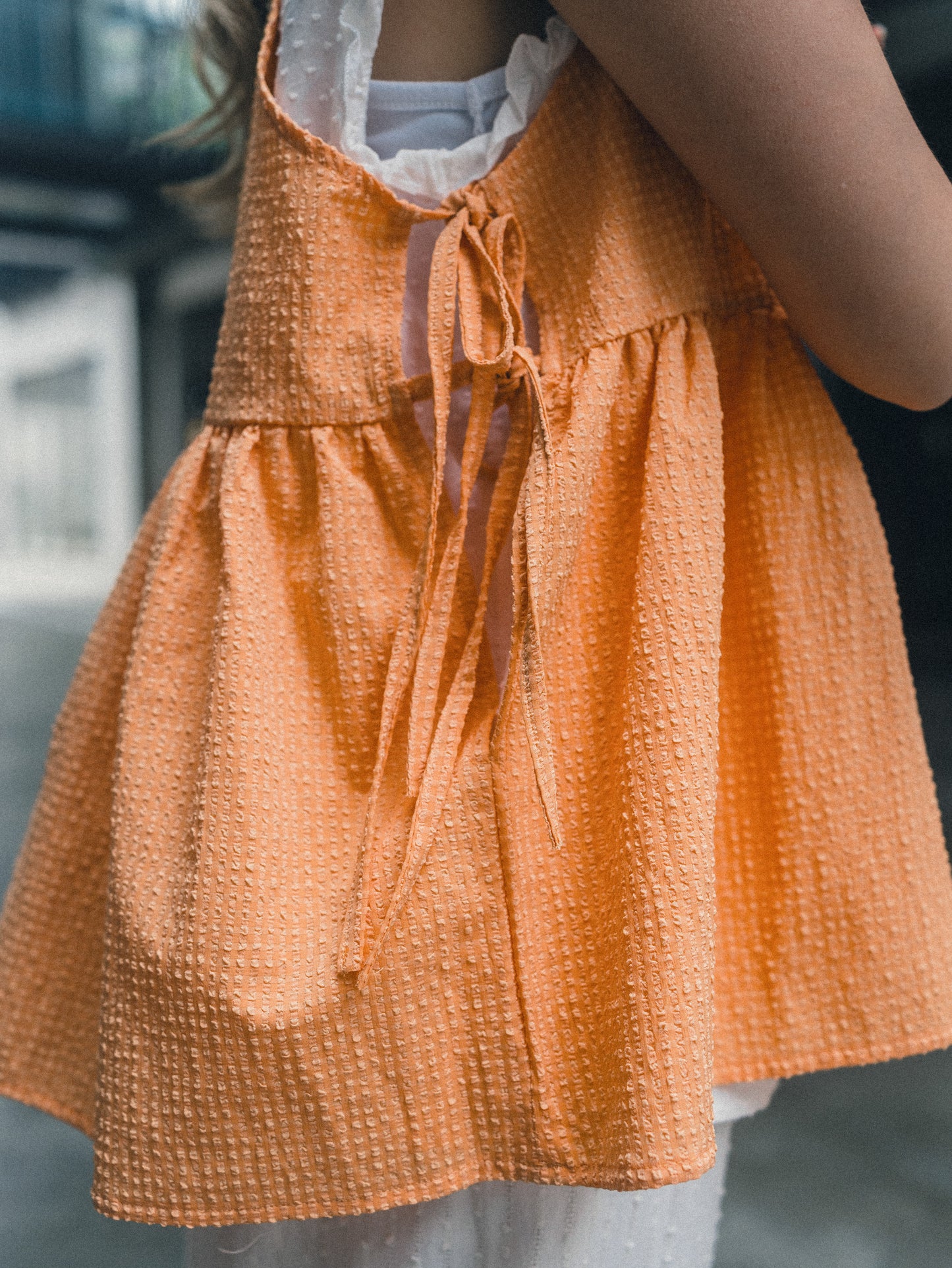 夏日☀️暗格紋側綁帶外搭|4 colors