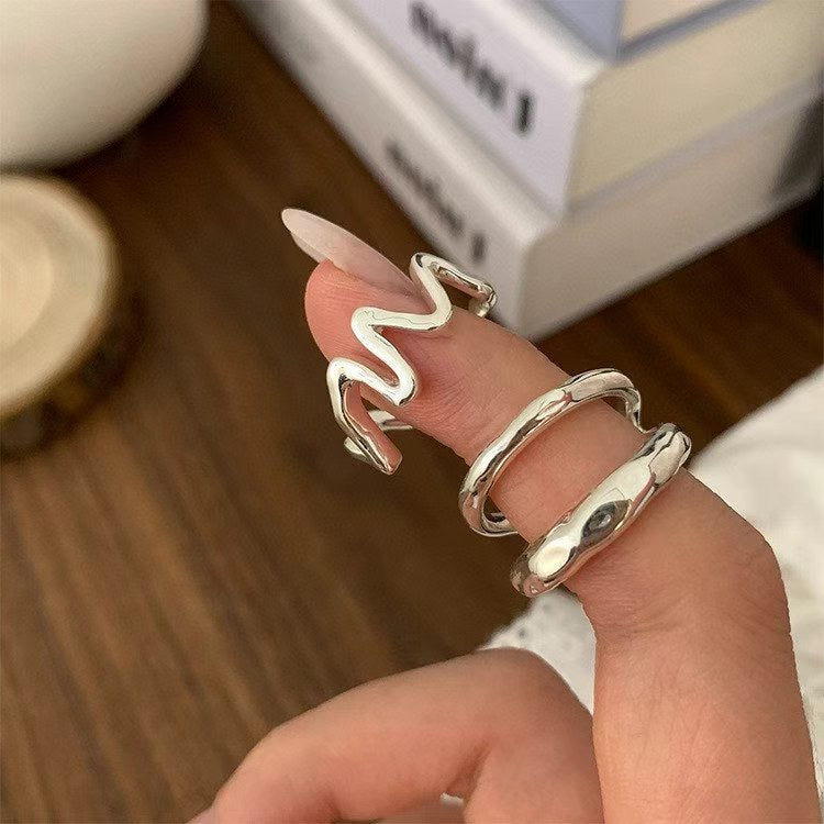 簡約冷淡風戎指set|1色入