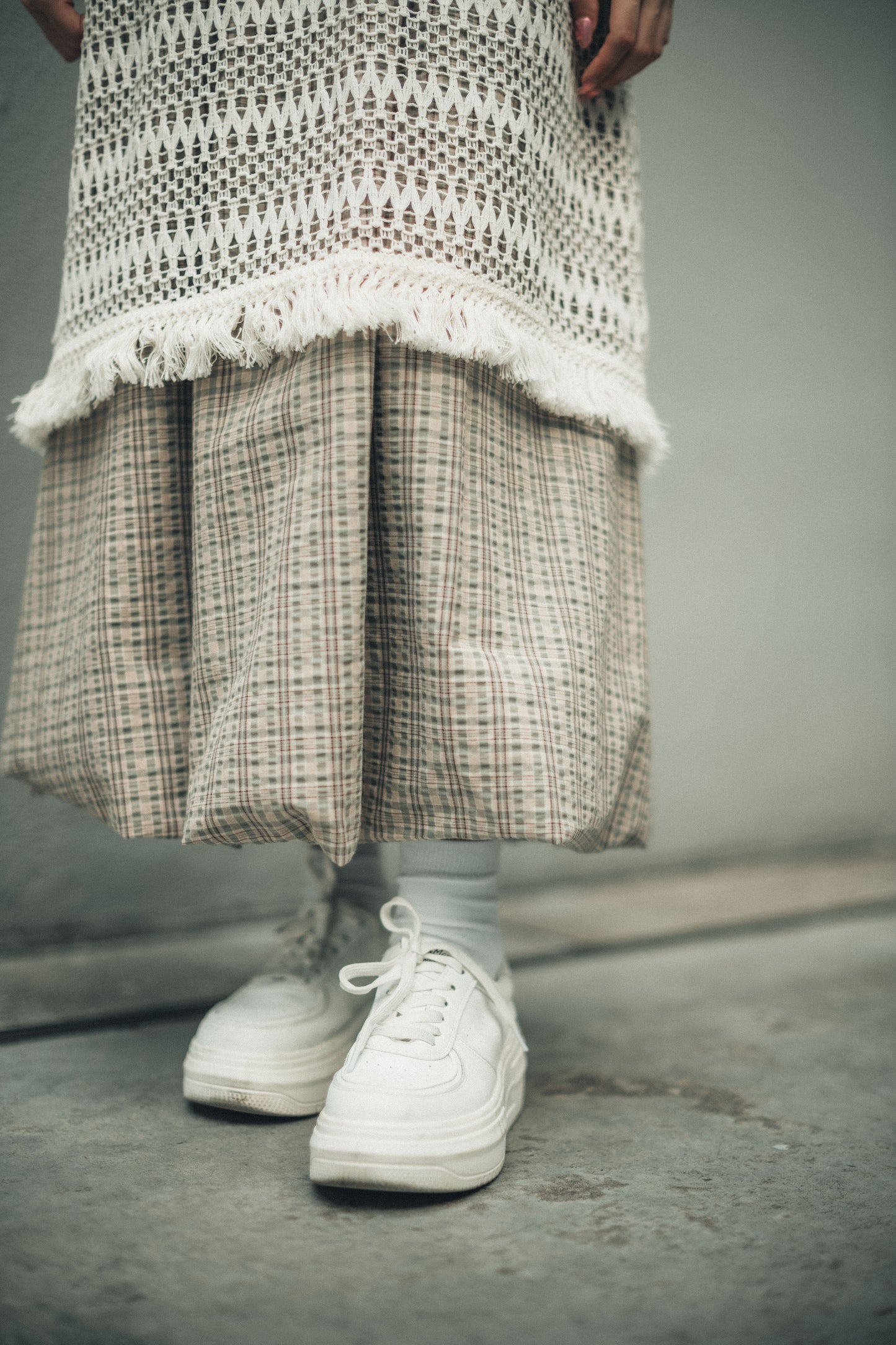 波希米亞▫️鈎織網格流蘇外搭layer|1色入