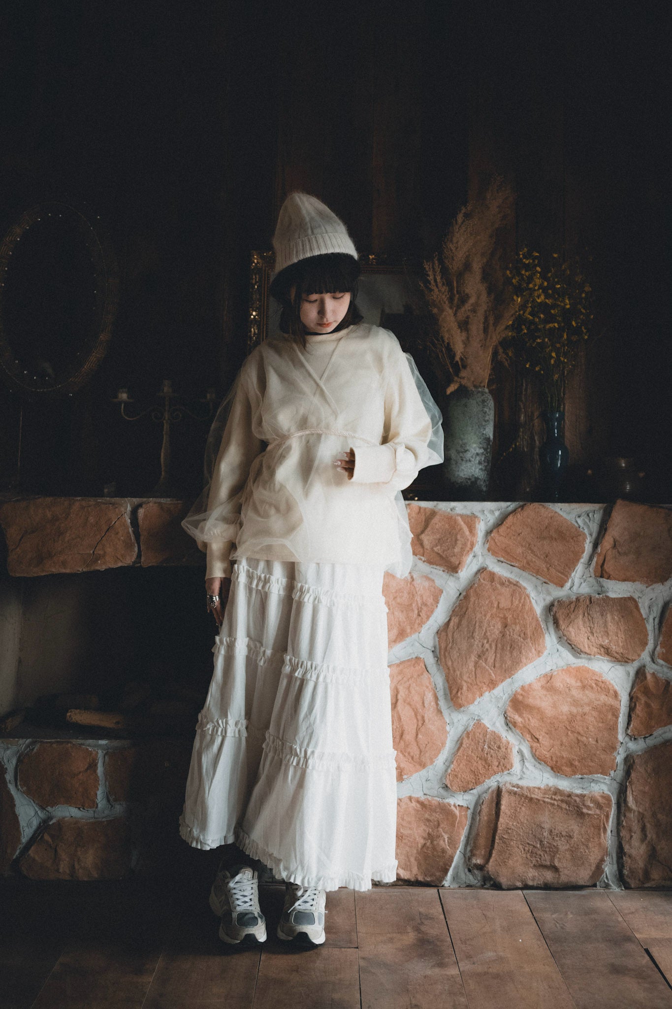 保暖毛底🧣 Ruffle花邊蛋糕裙|2色入