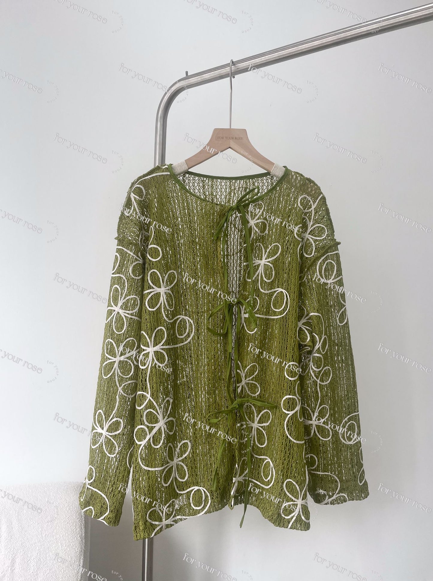 白花花pattern網洞outer|5色入