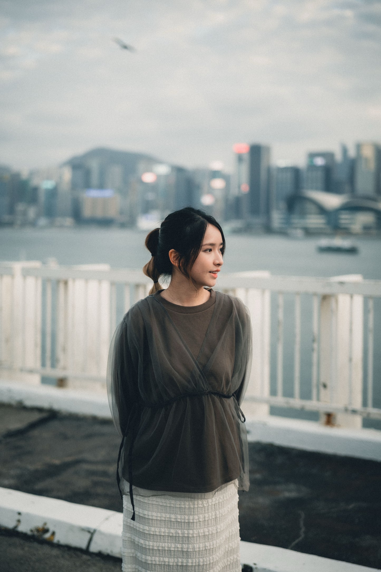 熱賣!疊層薄紗長袖TOP|3色入