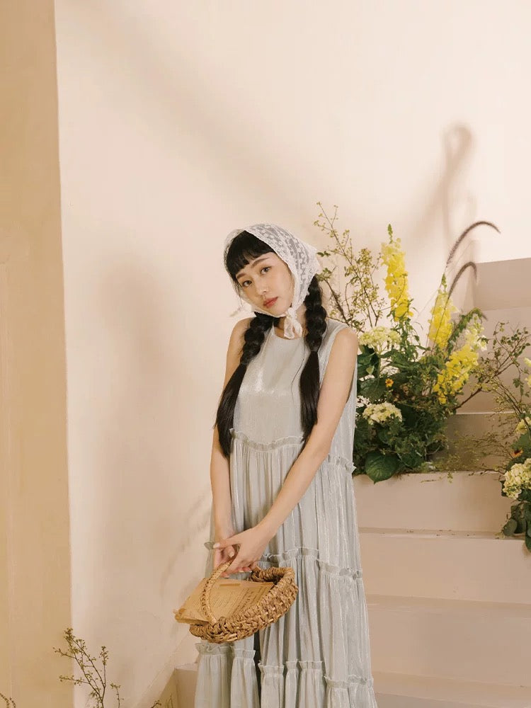 細絲光澤荷葉蛋糕造型OPS|2色入