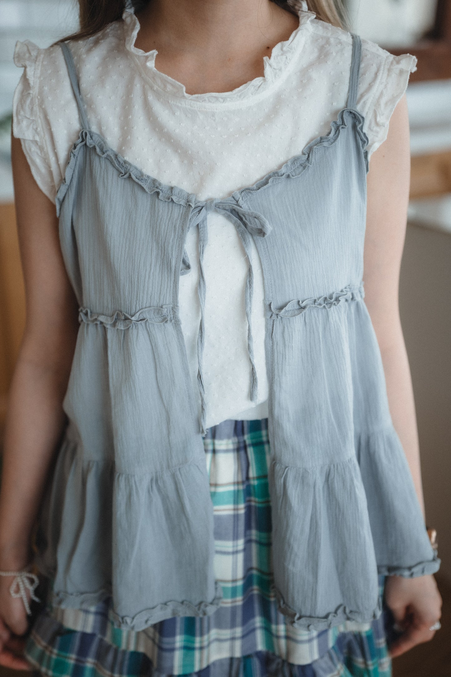 • 點點Dot Dot • Ruffle背心|2色入