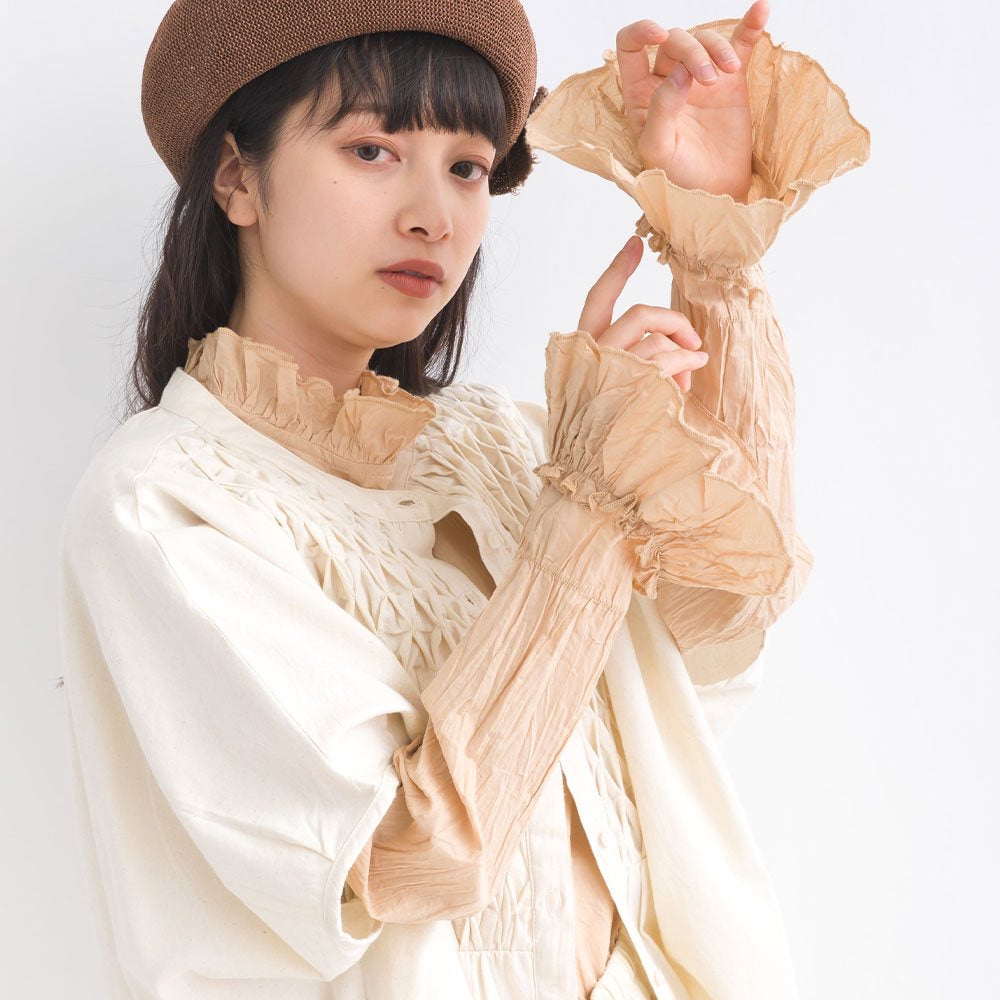 JP靚內襯✨喇叭袖皺皺打底TOP|5色入