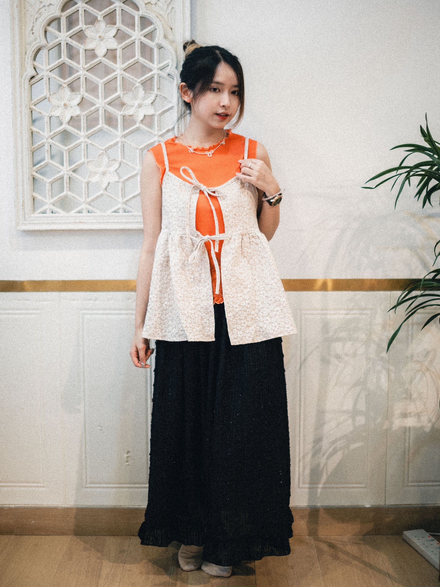 有口袋!立體閃閃半身裙|3 colors