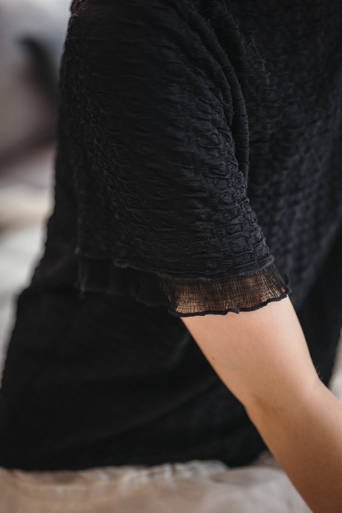 超soft☁️ 棉花糖拼接手袖TOP|3色入