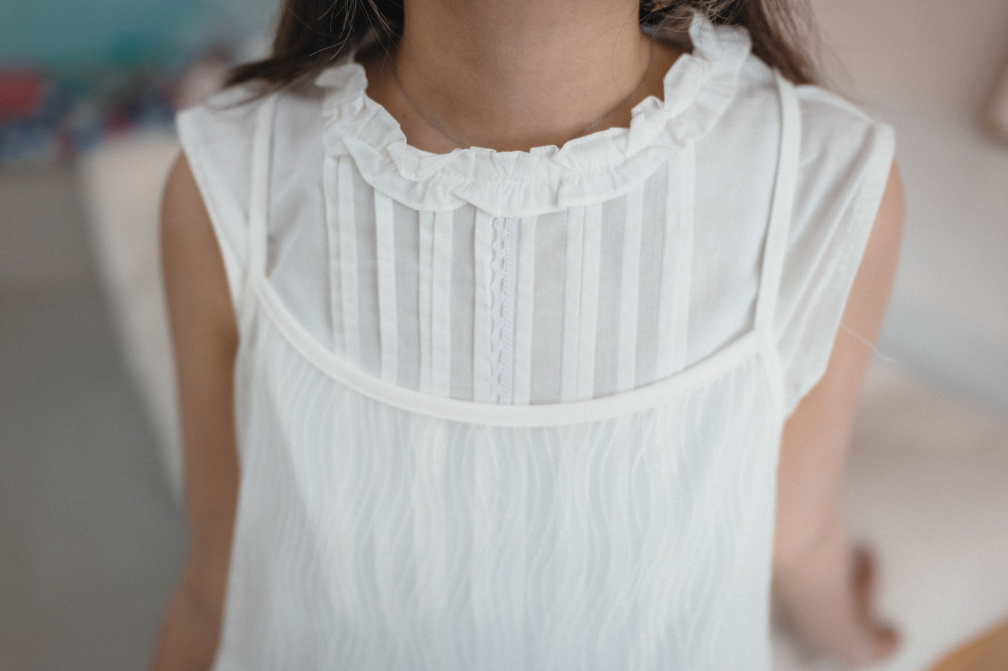 好襯⸜ ෆ ⸝ Ruffle壓褶背心|3色入