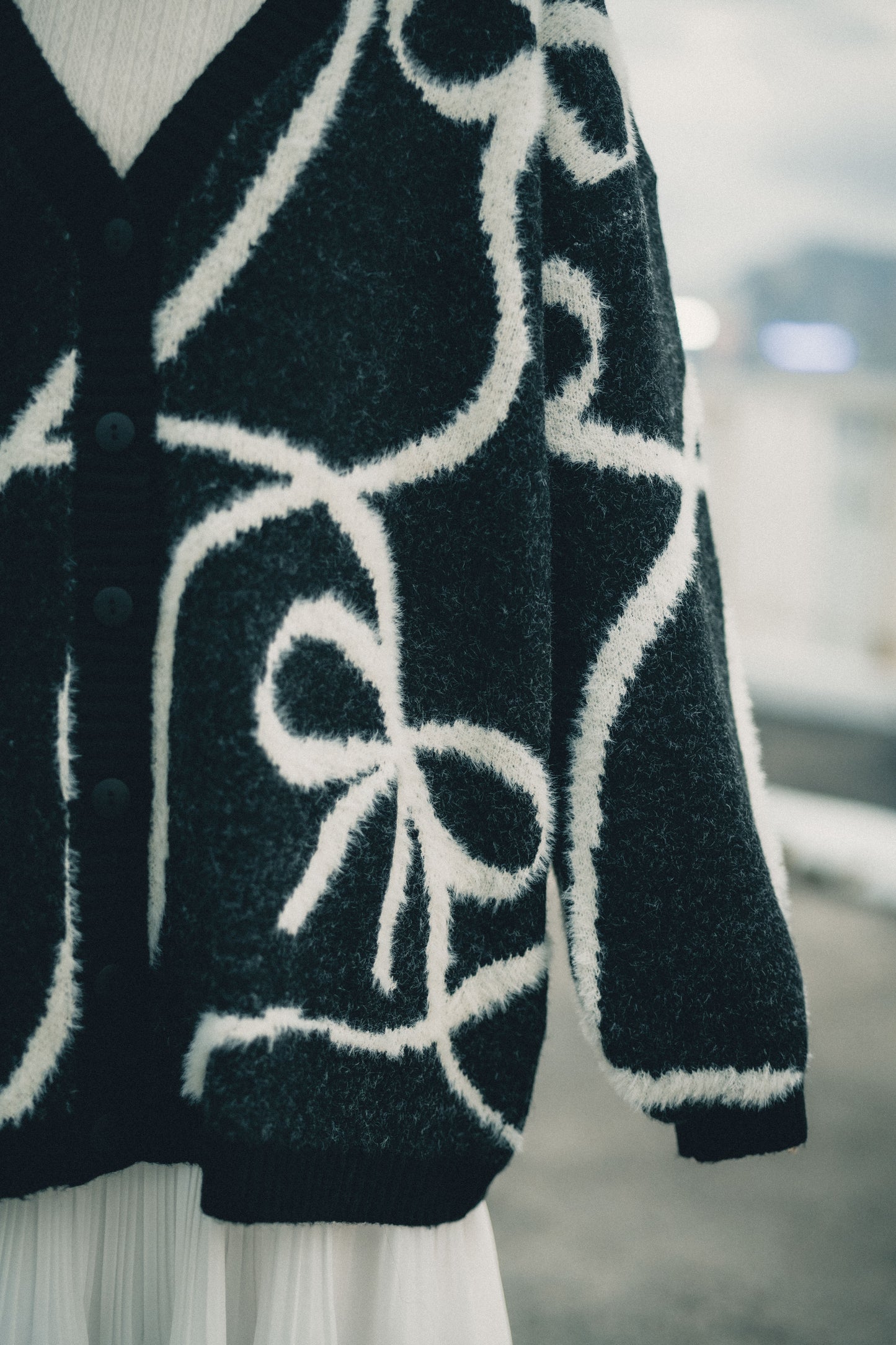 超靚必入😭❣️線描蝴蝶結針織外套|3色入