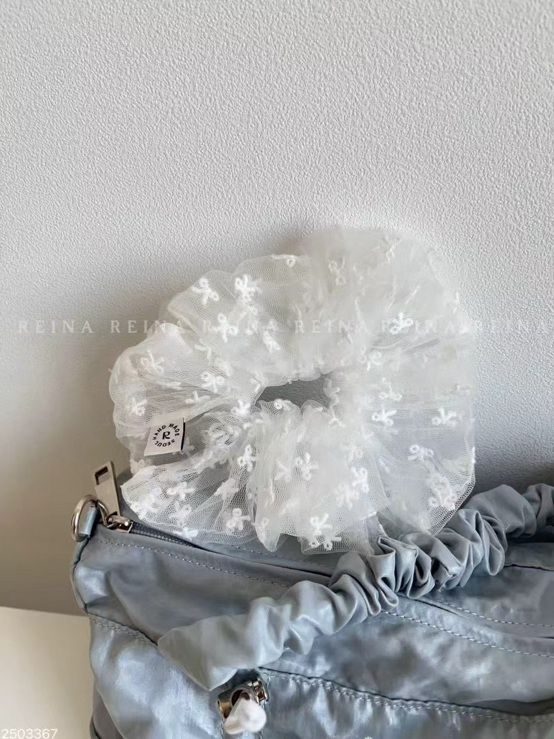 韓國大熱🤍𐙚 透紗小ribbon髮圈|1色入