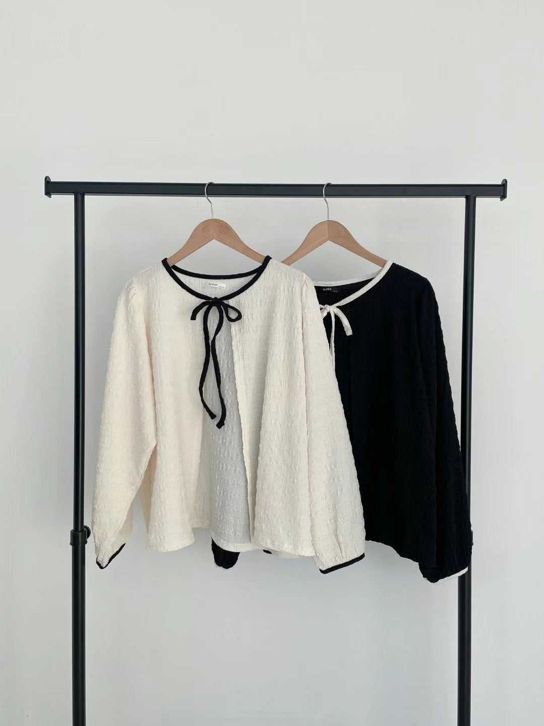 泡泡質蝴蝶結綁帶外搭|2色入